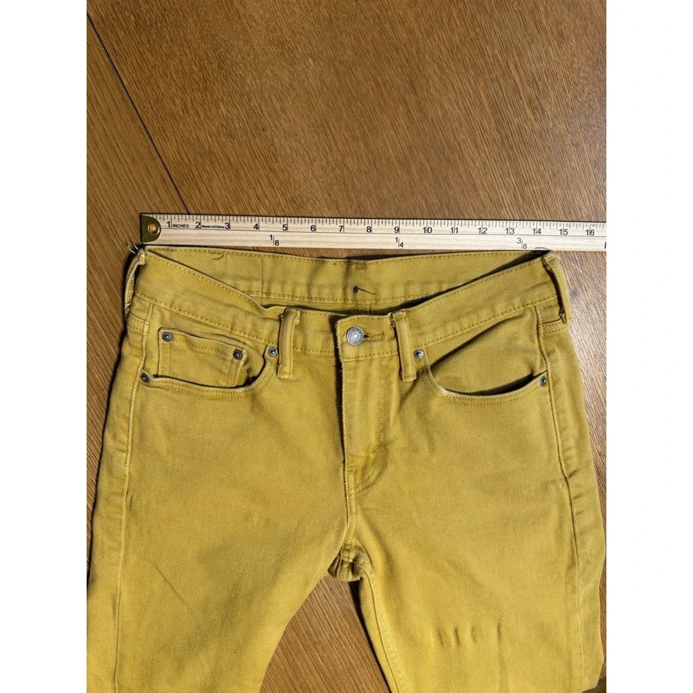 Levis 514 Jeans‎ Mens 30x32 Mustard Yellow Straight Fit Denim Rodeo Ranch Farm